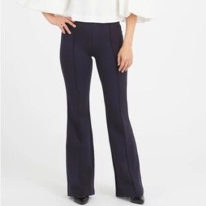 SPANX The Perfect Pant Navy Blue Hi-rise Ponte Flare Size XLP